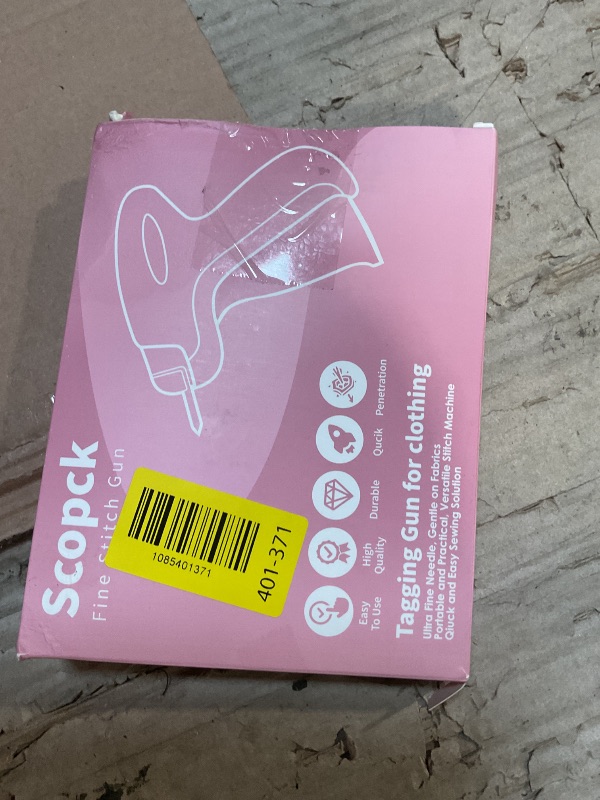 Photo 1 of ***MISSING PIECES*** Stitch For Clothes - Handheld Stitch Gun Quick Clothing Fixer - Tagging Gun - Includes 6 Needle, 1000 Black Fasteners & 1000 White Fasteners