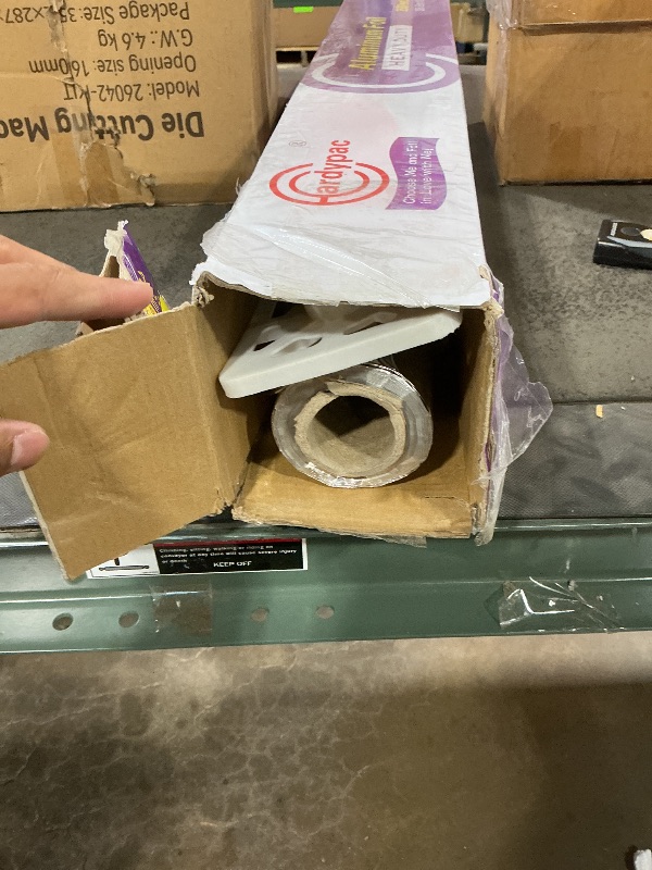 Photo 1 of ***STUCK TOGETHER/ MISSING MAJORITY OF ROLL*** 32 Inch Extra Wide Heavy Duty Aluminum Foil Roll, 23 Micron Thick, 930SQFT, 32 Inch Width x 350 Feet, Commercial Catering, Industrial Grade grill foil, wide aluminum foil roll, Baking, Cooking BBQ