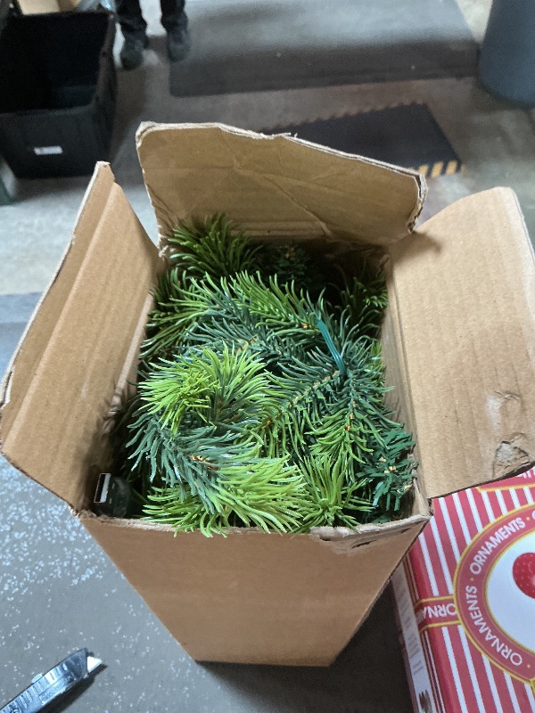 Photo 1 of **MISSING TREE BASE*** 2FT Musical Rotating Prelit Small Christmas Tree, Artificial Tabletop Christmas Tree with 50 LED Lights, CE Certified, Battery or USB Cable Operated, Timer, Xmas Tree for Holiday Decoration, Green