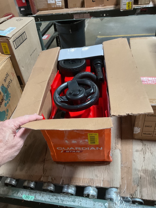 Photo 1 of 2026 Upgrade Toddler Ride On Toys with Under Seat Storage, Ride On Fire Truck with Music & Steering Wheel, Ride On Push Car for Toddlers 1-3 Years, Red