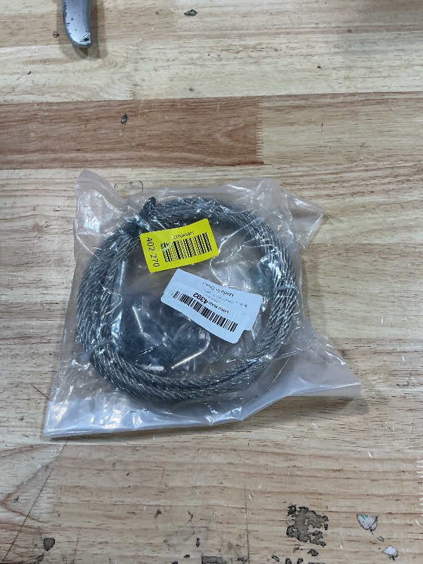 Photo 1 of 1/4 Stainless Steel Cable, PIUM 10Ft Wire Rope, 1/4" Aircraft Cable with 7x19 Strands and 6400lbs Breaking Strength, 304 Stainless Steel Cable with Loops for Zipline Cable, Boat Lift, Decking Rails