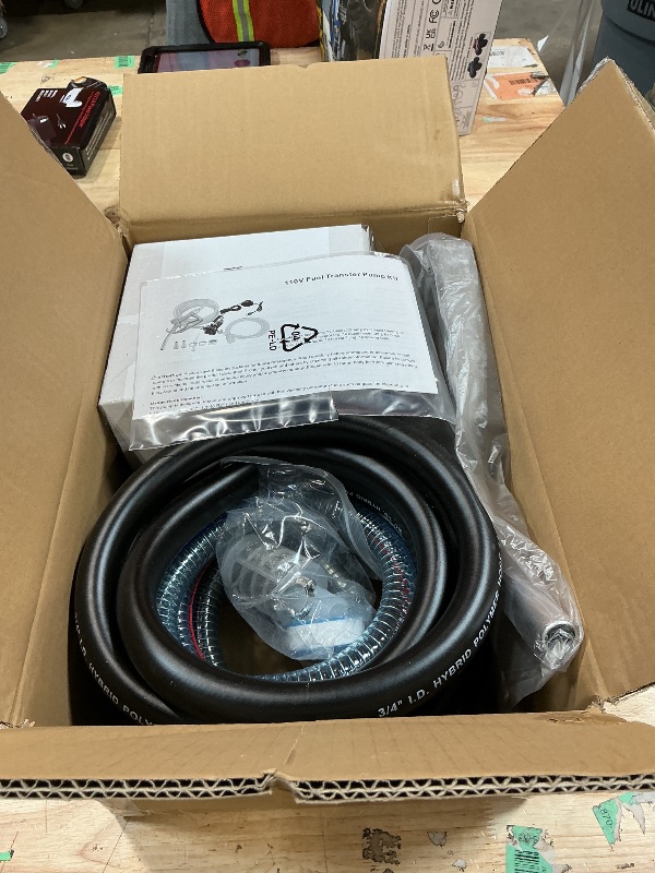 Photo 1 of 110V AC Gasoline Fuel Pump Kit, Self-priming Fuel Transfer Pump, Reversible Pumping, Overheat Protection, Explosion-proof, Suitable for Gasoline, Diesel, Mineral Oil, Kerosene
