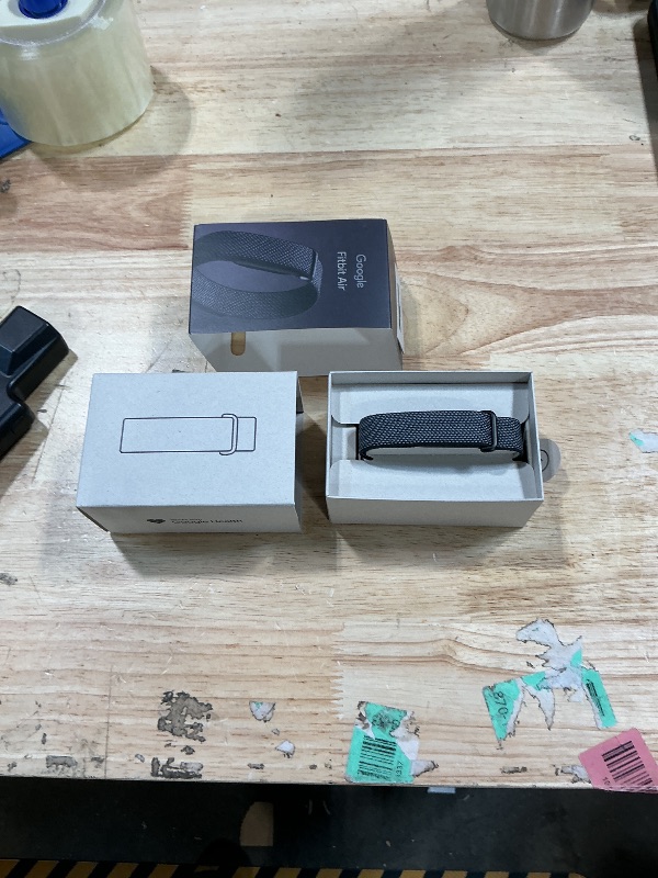 Photo 1 of *** JUST THE BAND*** Google Fitbit Air - Screenless Activity Tracker with Fitness, Heart Rate, and Sleep Tracking - Personalized AI-Powered Coaching - Up to 7 Days’ Battery Life - Works with iOS and Android - Obsidian