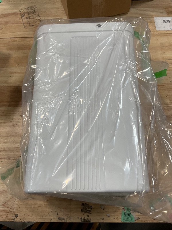 Photo 1 of **MISSING MICROFIBER PADS** JOYMOOP Flat Mop System, Microfiber Mop and Bucket Set, White, Commercial & Household Use, Hardwood Floor & Wall Cleaning Mop with Long Handle, 4 Microfiber Pads