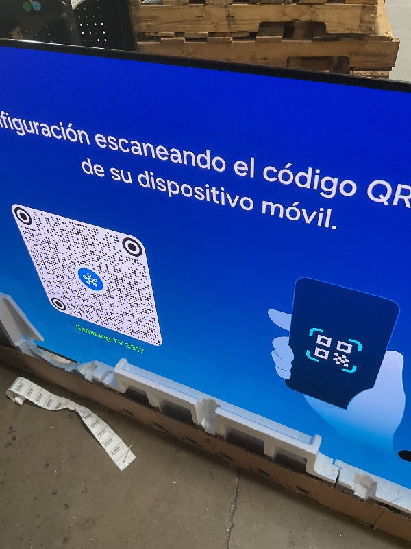 Photo 1 of ****DAMAGE TO SCREEN PARTS ONLY**** Samsung 77-Inch Class S90F Smart TV (2025 Model, 77S90F), NQ4 Gen3 Processor, Upscaling Pro, HDR+, Motion Xcelerator 144Hz, Vision, Alexa Built-in, 4K