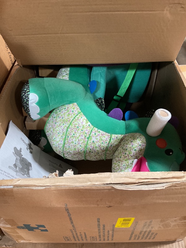 Photo 1 of ***USED/MINOR DAMAGE*** labebe Baby Rocking Horse, Green Crocodile Plush Rocker Toy