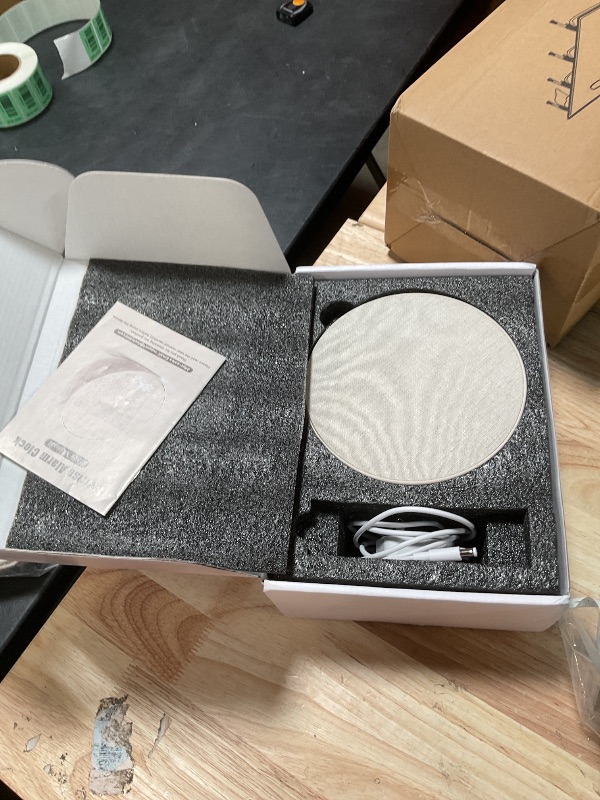 Photo 1 of ***MISSING REMOTE***Tap-to-Snooze Sunrise Alarm Clock with Sound Machine, 36 Sounds White Noise Machine for Sleeping Adults, Gradual Sunrise Clock with Bluetooth Speaker & Remote Control, 15-Color Night Light?Beige
