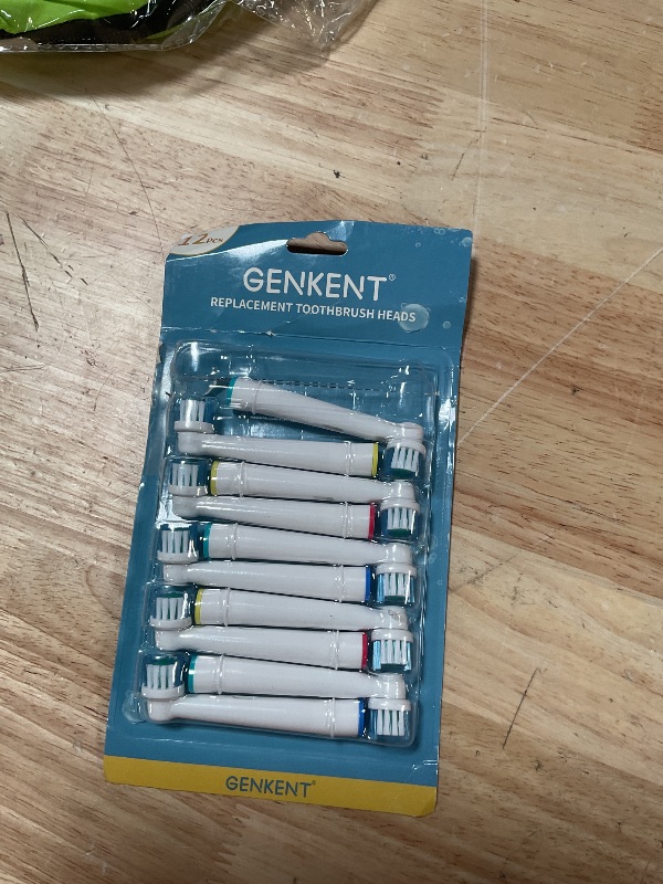 Photo 1 of ***used***Replacement Toothbrush Heads Compatible with Oral B Braun, 12 Pcs Professional Electric Toothbrush Brush Heads Compatible with Oral B Replacement Heads Refill 7000/Pro 1000/9600/500/3000