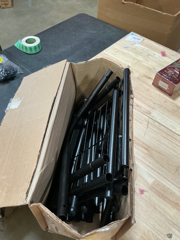 Photo 1 of ***PARTS ONLY***NON FUNCTIONAL***
Sakugi Clothes Rack - Double Rods Clothing Rack with Mesh Shelf, Hooks & Wheels, Metal Clothing Racks for Hanging Clothes & Bags, Multifunctional Garment Rack for Laundry, Black, 28.7" x 16.5" x 59.1"