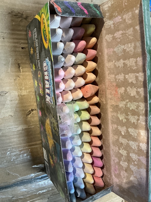 Photo 1 of ***FEW BROKEN CRAYON TIPS***Crayola Ultimate Washable Chalk Collection (64ct), Bulk Outdoor Sidewalk Chalk for Kids, Outdoor Activities & Spring Crafts, Gifts for Kids