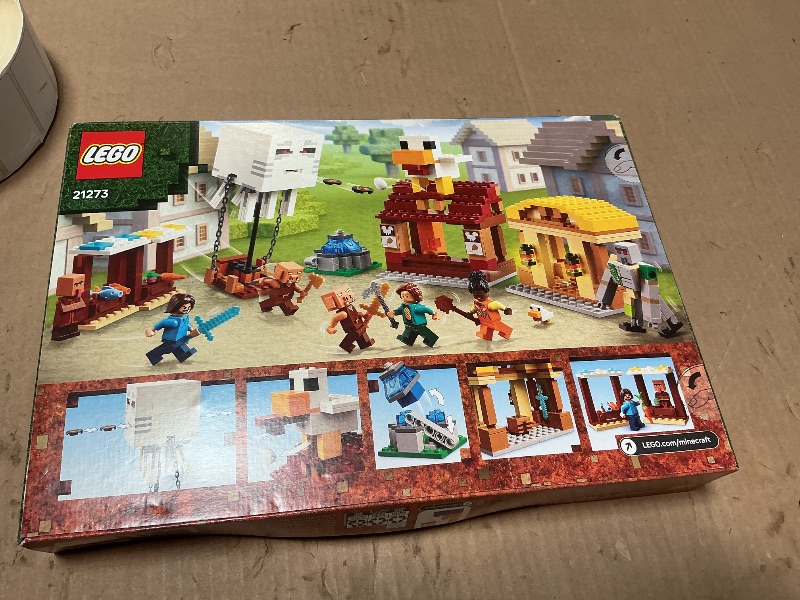 Photo 1 of ***BOX DAMAGED (BENT) FACTORY SEALED**** LEGO Minecraft The Ghast Balloon Village Attack- Toy Building Set for Kids, Girls and Boys Ages 10+ - Includes Steve, Natalie, and Dawn Minifigures - Birthday Gift Idea - 21273