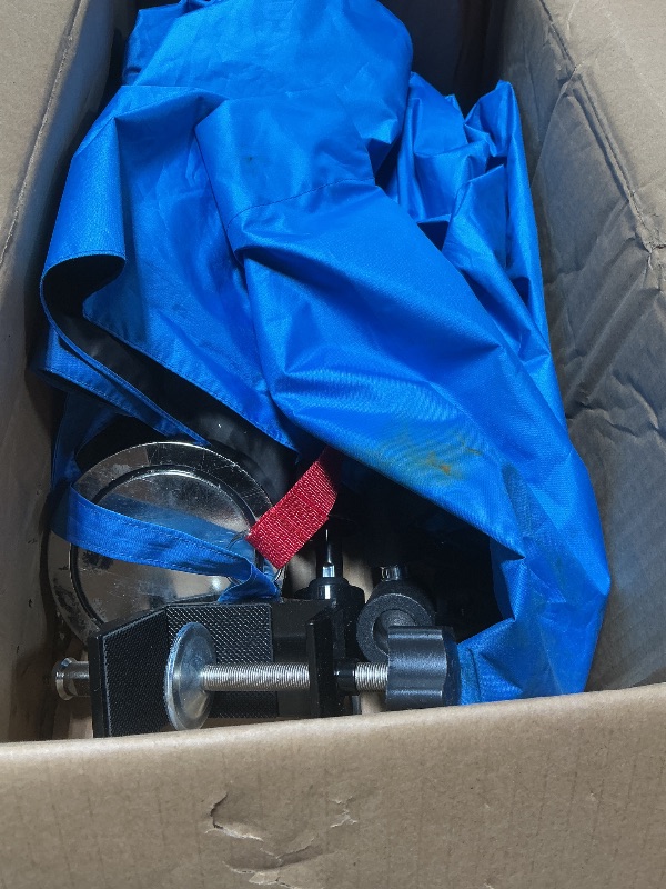 Photo 1 of ***RECOMMENDED FOR PARTS/ STAINED & HEAVILY SCRATCHED***** FixOasis 60" Folding HVAC Umbrella with Magnetic Base, Universal Clip Included, Reinforced Fiberglass, Wind-Resistnat, Portable Magnetic Umbrella, For HVAC and Outdoor Activities, 180°Adjustable