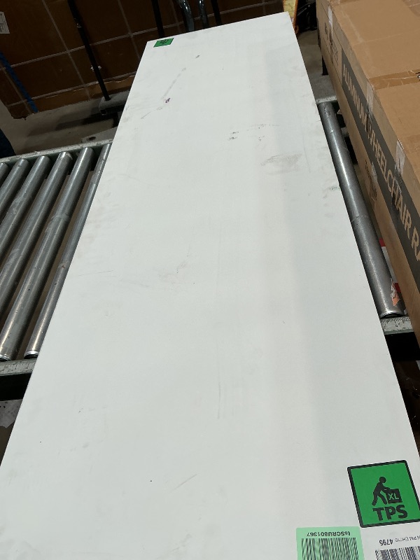 Photo 1 of *** RANDOM SCRATCHES ***BARNSMITH 24x80 in Modern Flush Smooth White Primed Door Slab, Paintable Hollow Core Interior Door Panel, for Pocket, Swing, Sliding Door, Durable and Lightweight