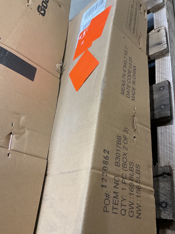 Photo 1 of ** SELLING AS PARTIAL SET. TWO OUT OF THREE BOXES.**Goalrilla Basketball Hoops with Tempered Glass Basketball Goal Backboard, Black Anodized Frame, and In-ground Anchor System