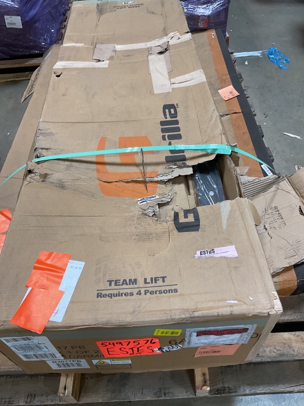 Photo 1 of ** SELLING AS PARTIAL SET. TWO OUT OF THREE BOXES.**Goalrilla Basketball Hoops with Tempered Glass Basketball Goal Backboard, Black Anodized Frame, and In-ground Anchor System
