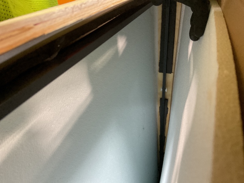 Photo 1 of ***SCRATCH ON MIRROR*** 76 x 34 black square mirror