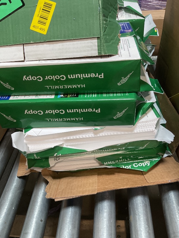 Photo 1 of ** bending/folding damage** Hammermill Printer Paper, Premium Color 32 lb Copy Paper, 8.5 x 11-8 Ream | 4000 Sheets - 100 Bright, Made in the USA, 102630C