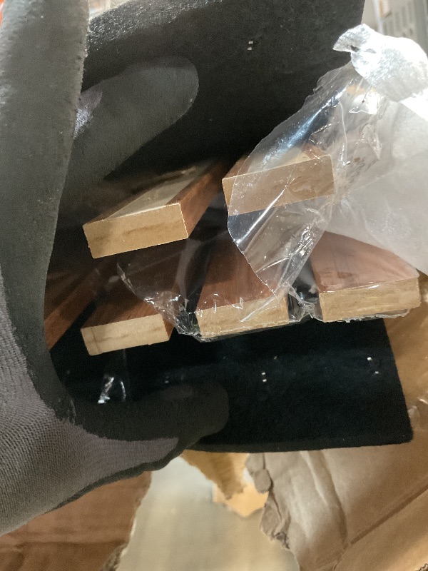 Photo 1 of ** minor dent corner damage on multiple pieces. One piece has damag to both ends.**NeatiEase Wood Panels for Wall, 4-Piece 96" x 12.6" Soundproof Wood Slat Wall Panel for Interior Wall Decor Noise Cancelling, Acoustic Wall Panels, Sound Absorbing Panel (T