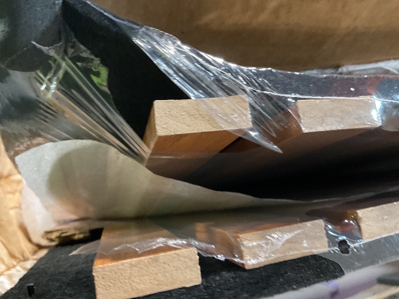 Photo 1 of ** minor dent corner damage on multiple pieces. One piece has damag to both ends.**NeatiEase Wood Panels for Wall, 4-Piece 96" x 12.6" Soundproof Wood Slat Wall Panel for Interior Wall Decor Noise Cancelling, Acoustic Wall Panels, Sound Absorbing Panel (T