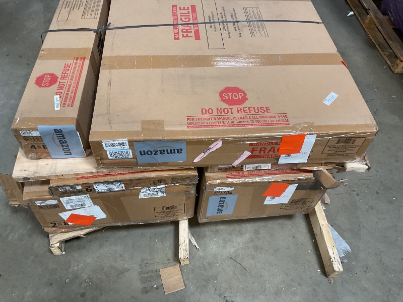 Photo 1 of ** SELLING FOR PARTS AS PARTIAL SET. SIX OUT OF EIGHT BOXES. MINOR SCRAPE DAMAGE . MISSING BOX 7, AND BOX 8, WHICH IS A HEATER. WILL NEED A TRUCK FOR PICK UP. WILL BE ON A PALLET.** Backyard Discovery Lennon 4-6 Person Traditional Cedar Outdoor Cube Sauna
