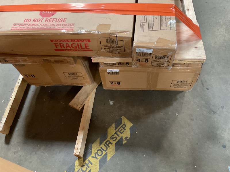 Photo 1 of ** SELLING FOR PARTS AS PARTIAL SET. SIX OUT OF EIGHT BOXES. MINOR SCRAPE DAMAGE . MISSING BOX 7, AND BOX 8, WHICH IS A HEATER. WILL NEED A TRUCK FOR PICK UP. WILL BE ON A PALLET.** Backyard Discovery Lennon 4-6 Person Traditional Cedar Outdoor Cube Sauna