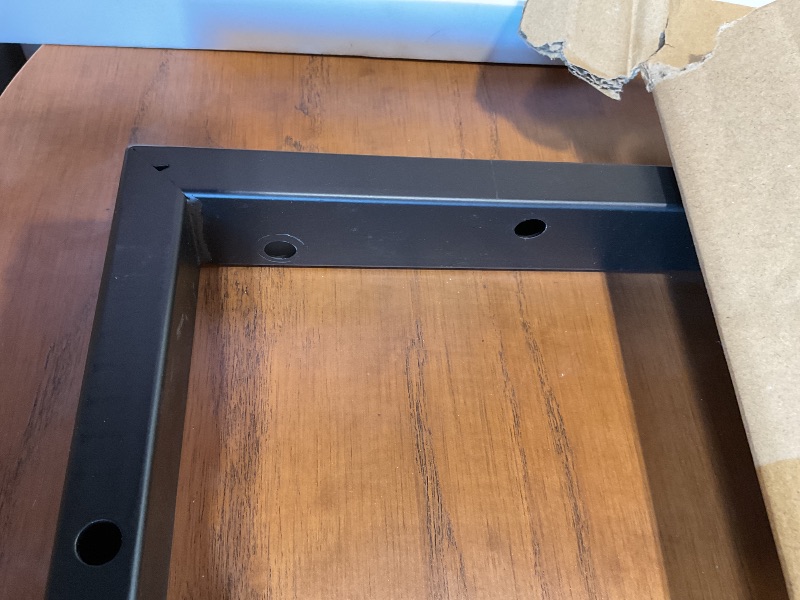 Photo 1 of **minor scratches/ holes. Missing hardware**POVISON Fully-Assembled Mid Century Modern TV Stand for 75+ inch TV, Sliding Door Entertainment Center with Storage, Wood TV Console, Media Console for Living Room Bedroom(Walnut, 94.49")