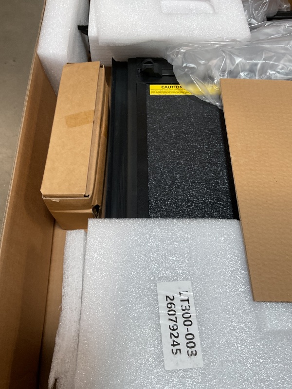 Photo 1 of ** missing seal strip **Rough Country Hard Tri-Fold Truck Bed Tonneau Cover for Ford F-150 (2021-26), Lightning (2022-26) - Aluminum Flip-Up Folding Bed Cover, Fits 5'7" (66.7") Bed