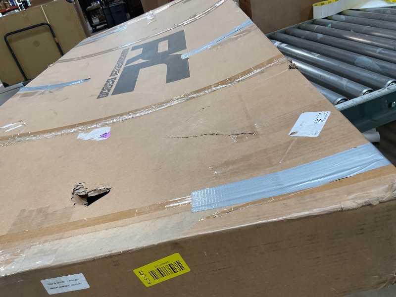 Photo 1 of ** missing seal strip **Rough Country Hard Tri-Fold Truck Bed Tonneau Cover for Ford F-150 (2021-26), Lightning (2022-26) - Aluminum Flip-Up Folding Bed Cover, Fits 5'7" (66.7") Bed