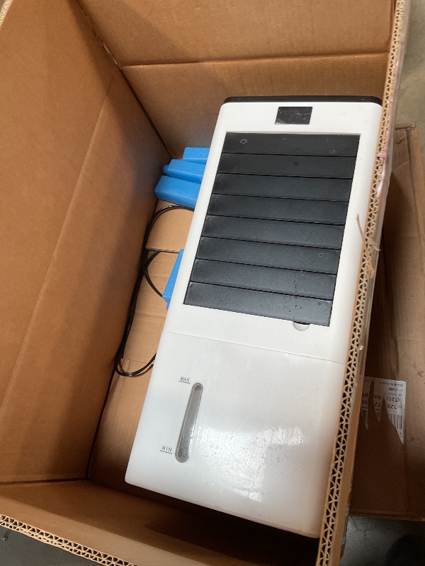 View 3 of **dirt**Portable Air Conditioners, Evaporative Air Cooler with Remote & LED Display, 120° Oscillation, 12H Timer, 3 Speeds & 4 Modes, 60W Energy-Efficient, Windowless Swamp Cooler for Bedroom Office Garage