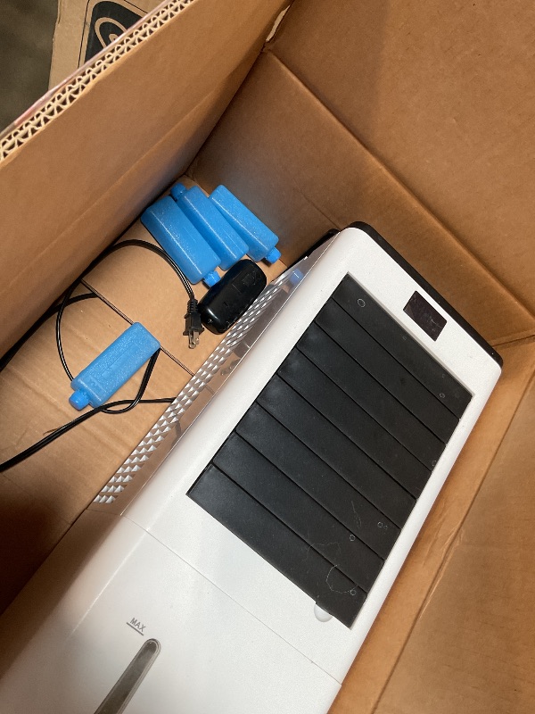 View 4 of **dirt**Portable Air Conditioners, Evaporative Air Cooler with Remote & LED Display, 120° Oscillation, 12H Timer, 3 Speeds & 4 Modes, 60W Energy-Efficient, Windowless Swamp Cooler for Bedroom Office Garage