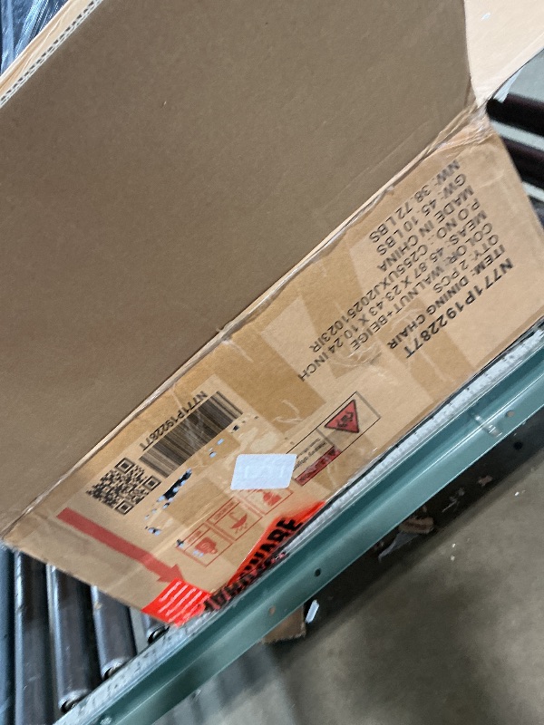 Photo 1 of ***6 BOXES MISSING 1 BOX***Christopher Knight Home 7 Piece Dining Table Set for 4-6, 88" Oval Dining Room Table Set with 6 Upholstered Rattan Back Chairs, Modern Farmhouse Kitchen Table and Chairs Set for Dining Room, Walnut