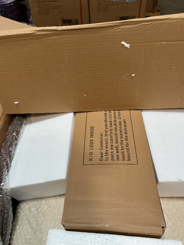 Photo 1 of ***6 BOXES MISSING 1 BOX***Christopher Knight Home 7 Piece Dining Table Set for 4-6, 88" Oval Dining Room Table Set with 6 Upholstered Rattan Back Chairs, Modern Farmhouse Kitchen Table and Chairs Set for Dining Room, Walnut