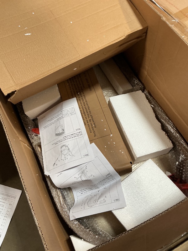 Photo 1 of ***6 BOXES MISSING 1 BOX***Christopher Knight Home 7 Piece Dining Table Set for 4-6, 88" Oval Dining Room Table Set with 6 Upholstered Rattan Back Chairs, Modern Farmhouse Kitchen Table and Chairs Set for Dining Room, Walnut