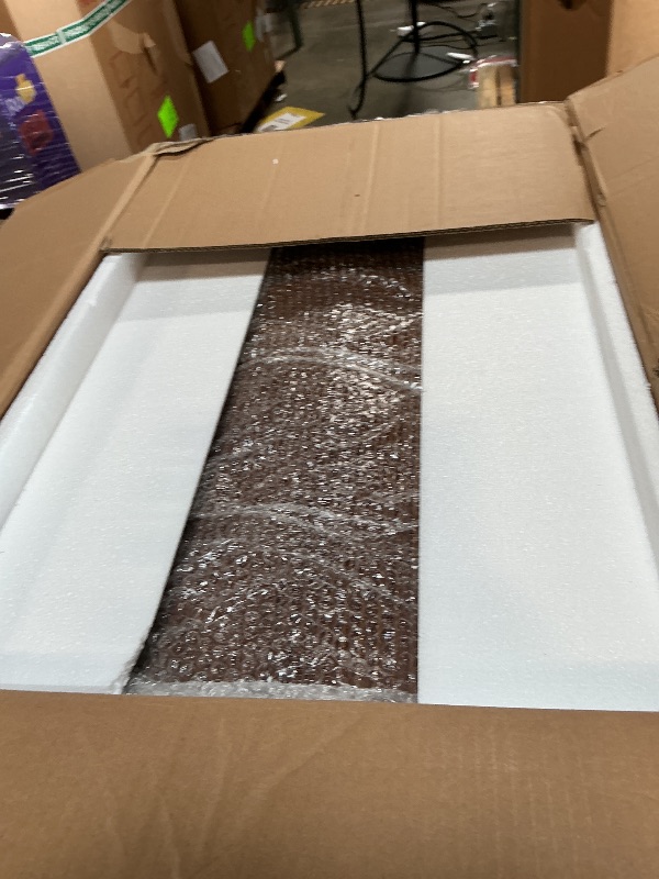 Photo 1 of ***6 BOXES MISSING 1 BOX***Christopher Knight Home 7 Piece Dining Table Set for 4-6, 88" Oval Dining Room Table Set with 6 Upholstered Rattan Back Chairs, Modern Farmhouse Kitchen Table and Chairs Set for Dining Room, Walnut