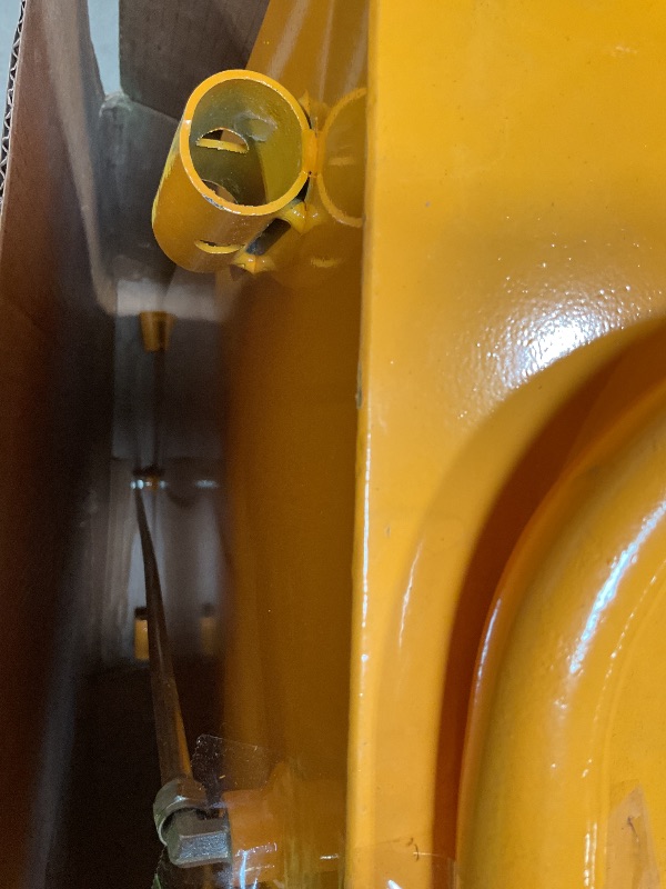 Photo 1 of ** selling a partial set. Threads are rusted/dented.**Garvee 50 gal Fuel Caddy with Manual Pump – Heavy Duty Gasoline & Diesel Transfer Tank On 4 Wheels, Spill-Proof Portable Fuel Container for Boat, Truck, Lawn Mower, ATV, Garage & Farm – Yellow