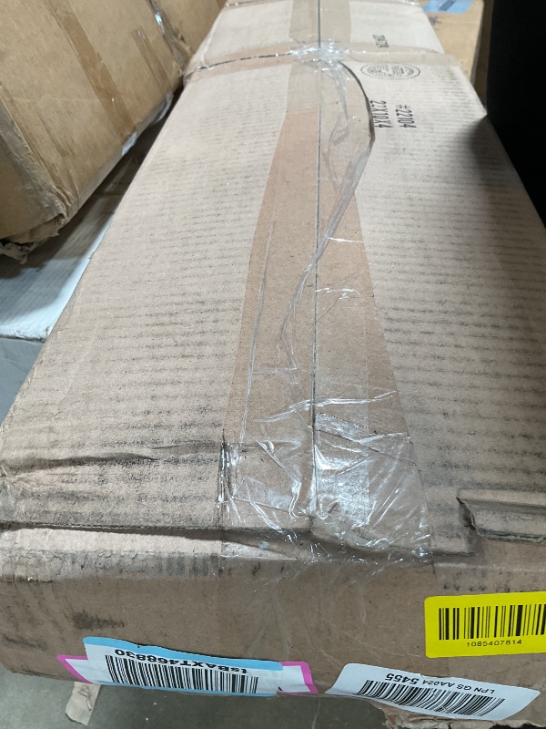 Photo 1 of ***MISSING HEADBOARD AND OTHER PIECES***** Ball & Cast Full Size Upholstered Platform Bed with Twin Size Trundle & USB Port,Linen Tufted Bed Frame W/Remote Control LED Light & Stripe Headboard,Wood Slats Support for Bedroom,Apartment Gray