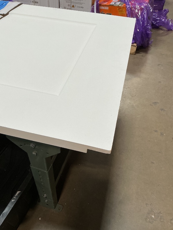 Photo 1 of *** MISSING HARDWARE AND MINOR SCRATCHES ***BarnSmith 36"x84" Concealed Sliding Barn Door, 2 Panel White Primed Hidden Barn Door with Soft Close Installation Hardware and Double Sided Pulls Included, Pre-Assembled Panel
