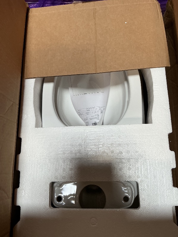 Photo 1 of *** MISSING TANK ***TOTO Drake Two-Piece Elongated 1.6 GPF Universal Height TORNADO FLUSH Toilet with CEFIONTECT, Cotton White - CST776CSFG#01