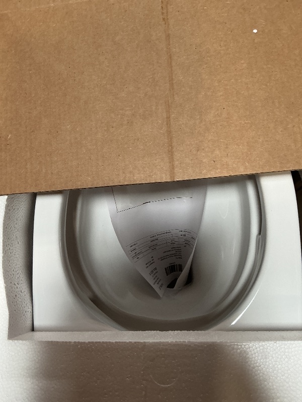 Photo 1 of *** MISSING TANK ***TOTO Drake Two-Piece Elongated 1.6 GPF Universal Height TORNADO FLUSH Toilet with CEFIONTECT, Cotton White - CST776CSFG#01