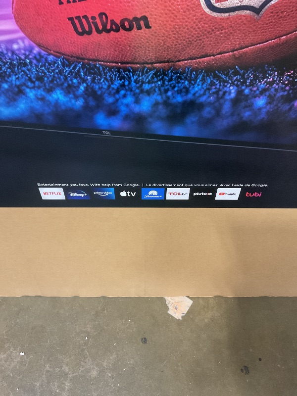 Photo 1 of **NO POWER CORD UNABLE TO TEST** TCL 98 Inch Class QM7K Series | Mini LED QLED 4K HDR | 98QM7K, 2025 Model | 120HZ-144HZ Anti Reflective Screen Smart Google TV Dolby Atmos Onkyo Audio | Voice Remote Alexa Gaming Streaming Television