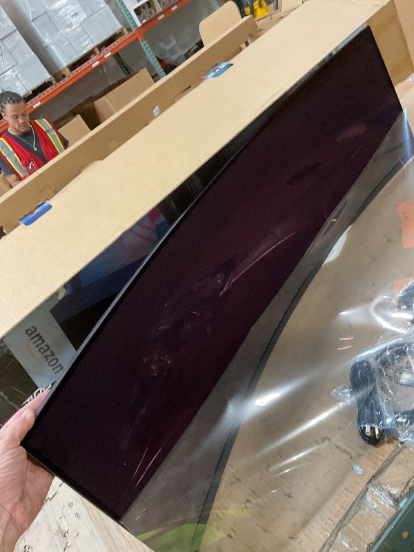 Photo 1 of **NO POWER CORD FOR TESTING**msi MPG 491CQP QD-OLED, 49 Curved OLED Gaming Monitor, 5120 x 1440 (DQHD), FreeSync Premium Pro, 0.03ms Response time, 144Hz, True Black HDR 400, HDMI, DP Port, USB Type C, Tilt, Height