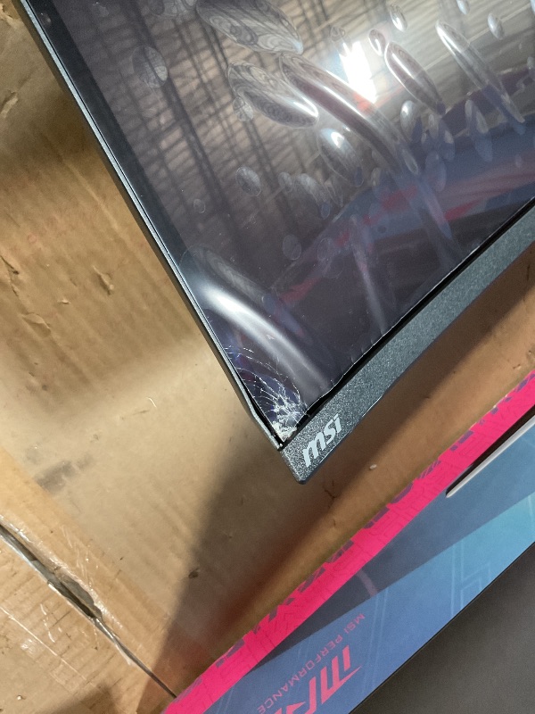 Photo 1 of **NO POWER CORD FOR TESTING**msi MPG 491CQP QD-OLED, 49 Curved OLED Gaming Monitor, 5120 x 1440 (DQHD), FreeSync Premium Pro, 0.03ms Response time, 144Hz, True Black HDR 400, HDMI, DP Port, USB Type C, Tilt, Height