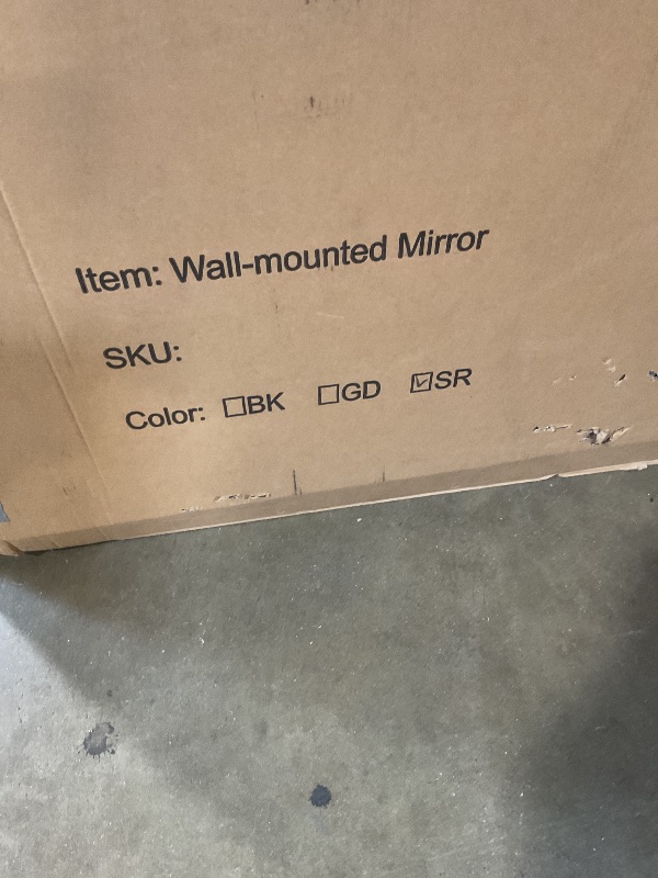 Photo 1 of **WALL MOUNTED MIRROR** UNKNOWN BRAND APPROX SIZE 4’x5’
