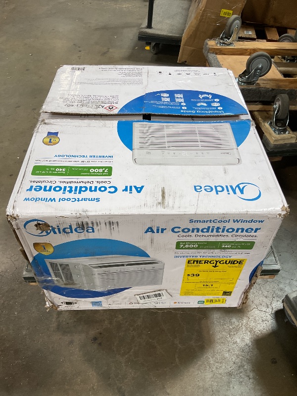 Photo 1 of **PARTS ONLY**
Midea 7,800 BTU Window Air Conditioner, Inverter Technology, 340 Sq Ft