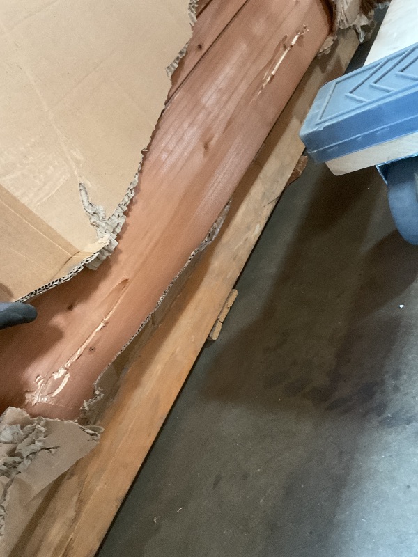 Photo 1 of ** two boxes. Scrape damage on multiple pieces.**Backyard Discovery Beaumont 14' x 10' Traditional Cedar Wood Pergola Kit with Trellis Roof, All-Season Durability, High-Wind Rating, PowerPort, Shade for Outdoor Patio, Deck, Garden, and Entertaining