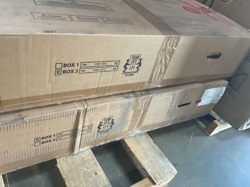 Photo 1 of ** two boxes. Scrape damage on multiple pieces.**Backyard Discovery Beaumont 14' x 10' Traditional Cedar Wood Pergola Kit with Trellis Roof, All-Season Durability, High-Wind Rating, PowerPort, Shade for Outdoor Patio, Deck, Garden, and Entertaining