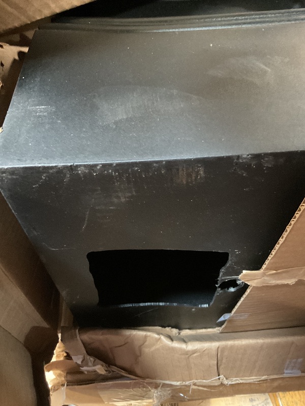 Photo 1 of ** post only.  scrape/dirt **Mayne Liberty Decorative Mailbox Post with Newspaper Holder, Black