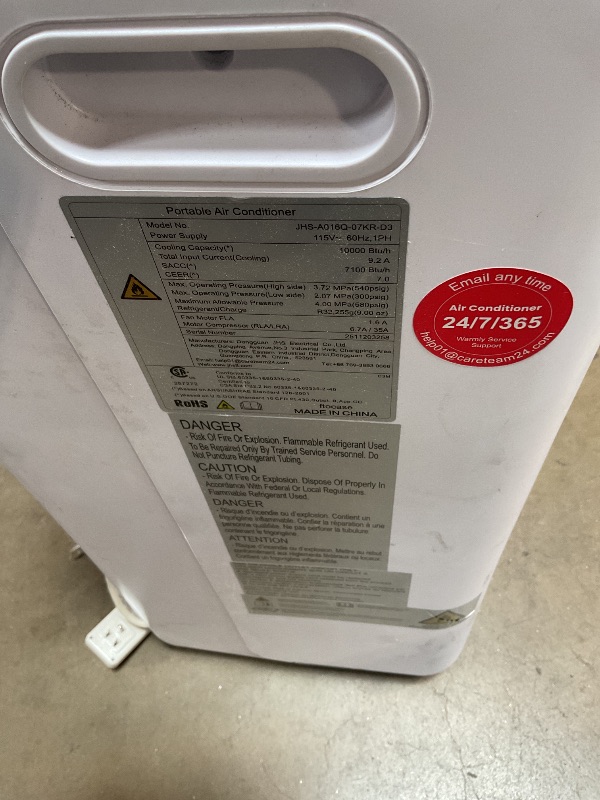 View 2 of ***MISSING PARTS*** Portable Air Conditioner 10000 BTU, 3-in-1 AC Unit with Cooling, Dehumidifier & Fan, Quiet Operation with Remote Control & 24H Timer, Window Kit Included for Rooms up to 550 Sq.Ft.
