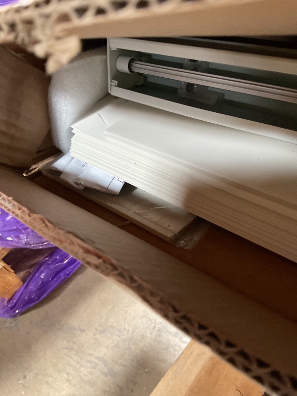 Photo 1 of **bending/cut damage on multiple slats**CHICOLOGY Vertical Blinds for Sliding Glass Doors & Patio Doors, Oxford Alabaster (Vinyl), 3.5" PVC Slats, Cordless Wand Tilt + Traverse, Reversible Stack Left/Right, Valance Included, 78" W x 84" H