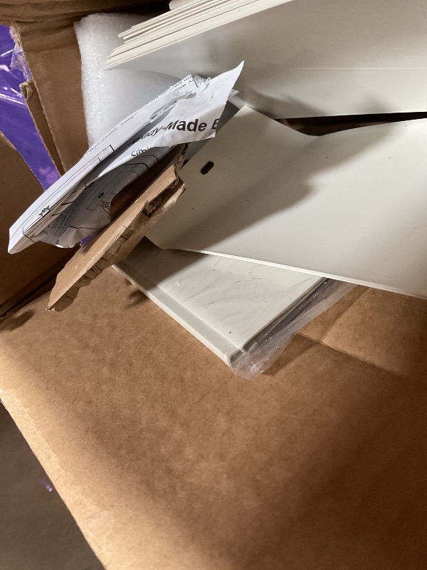 Photo 1 of **bending/cut damage on multiple slats**CHICOLOGY Vertical Blinds for Sliding Glass Doors & Patio Doors, Oxford Alabaster (Vinyl), 3.5" PVC Slats, Cordless Wand Tilt + Traverse, Reversible Stack Left/Right, Valance Included, 78" W x 84" H